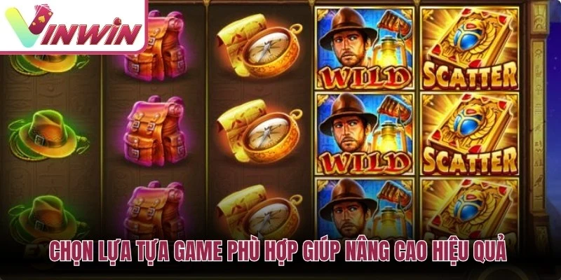 Chọn game trong cách chơi nổ hũ Vinwin theo luật payline RTP volatility và ngân sách