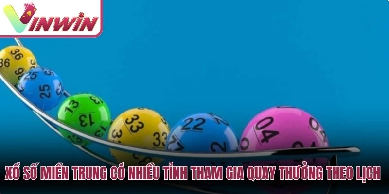 Xổ số miền Trung có nhiều tỉnh tham gia quay thưởng theo lịch cố định trong tuần