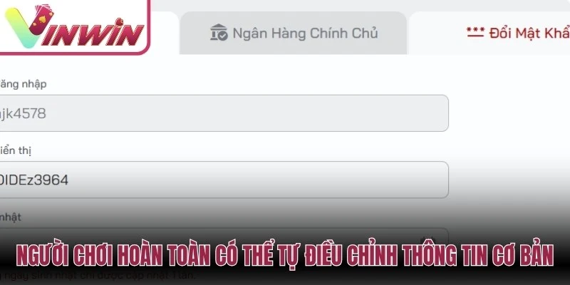 FAQ Vinwin về đăng ký đăng nhập xác minh và cập nhật thông tin tài khoản