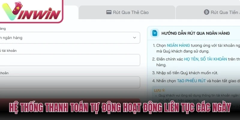 FAQ Vinwin về nạp rút giao dịch đối soát và lỗi thanh toán